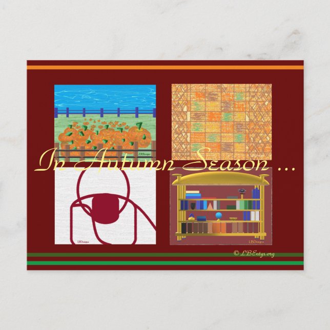 In Autumn Season 2021 Postcard (Front)