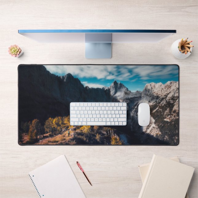 In awe of the mountains desk mat (Office 1)