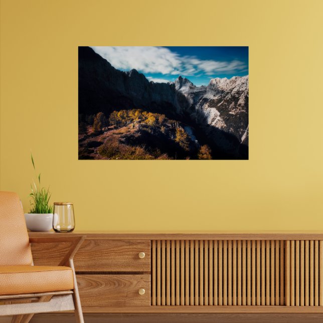 In awe of the mountains poster (Living Room 2)
