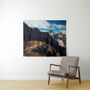 In awe of the mountains tapestry