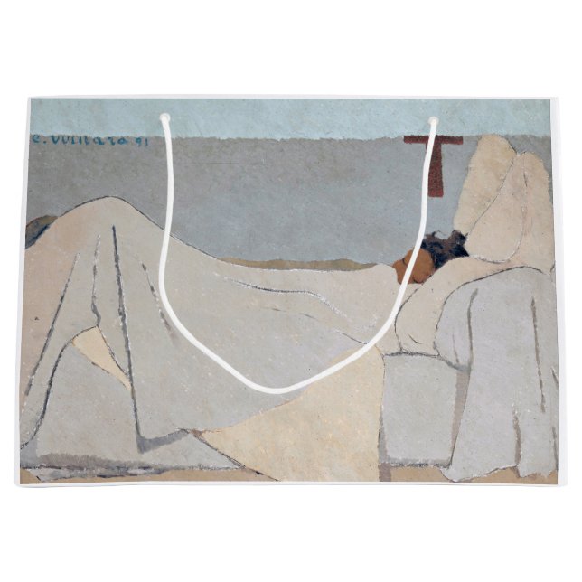 In Bed, Edouard Vuillard Large Gift Bag (Front)