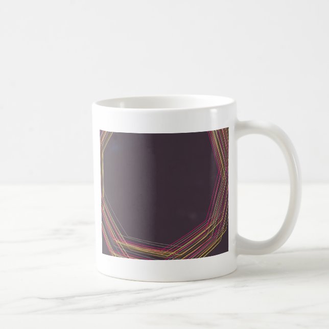 in black 0900 abstract art coffee mug (Right)