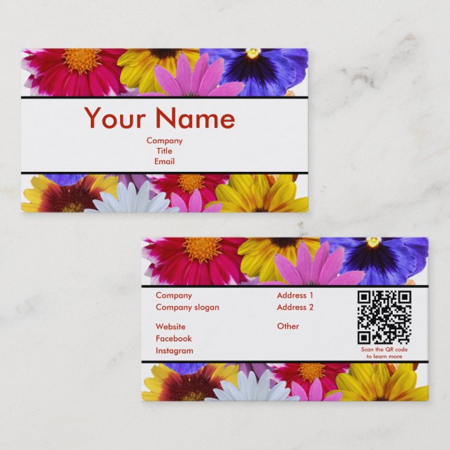 In Bloom Business Card (Front/Back)