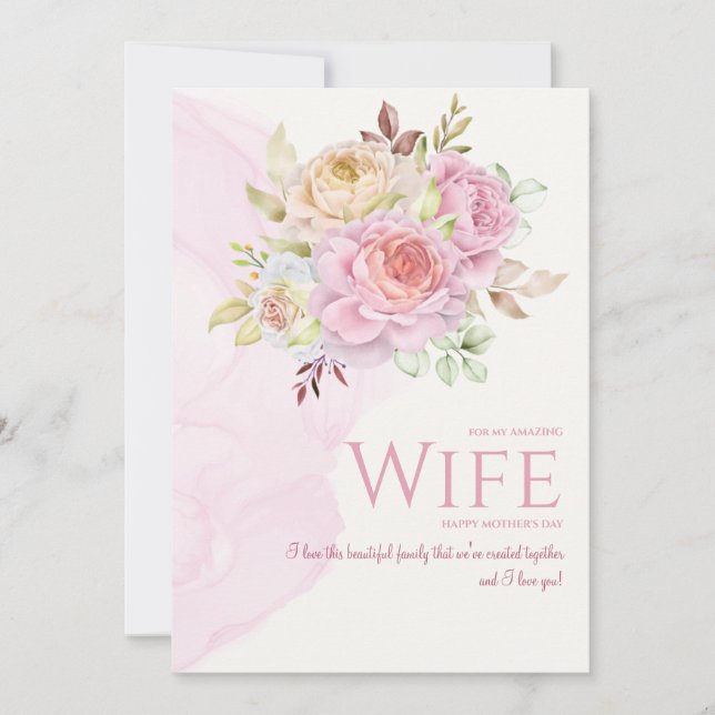 In Bloom Mother's Day Card for Wife (Front)