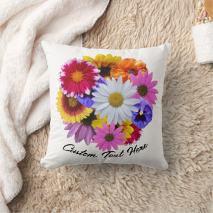 In Bloom - Round Floral Bouquet Cushion