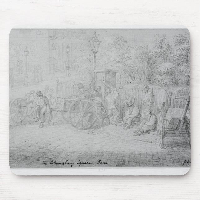 In Bloomsbury Square during the heat wave, 1828 Mouse Pad (Front)