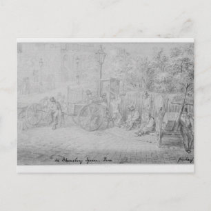 In Bloomsbury Square during the heat wave, 1828 Postcard