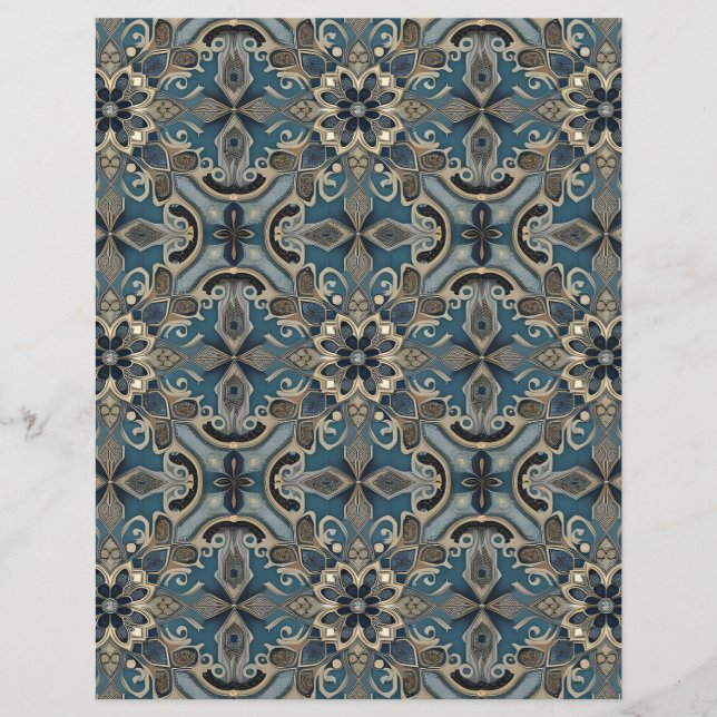 in blue custom letterhead (Front)