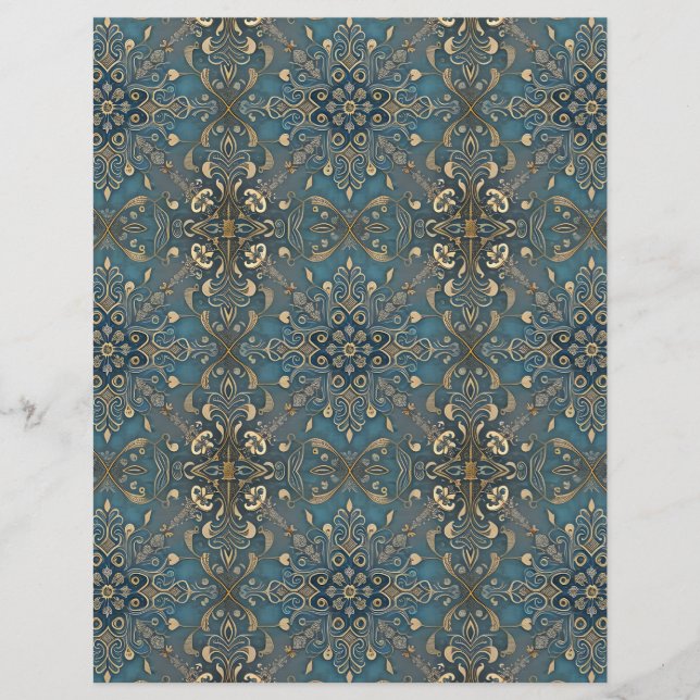 in blue custom letterhead (Front)
