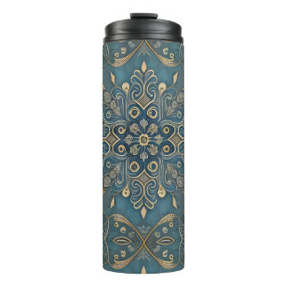 in blue thermal tumbler
