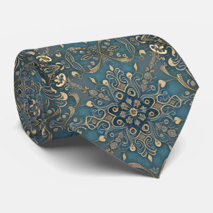 in blue tie