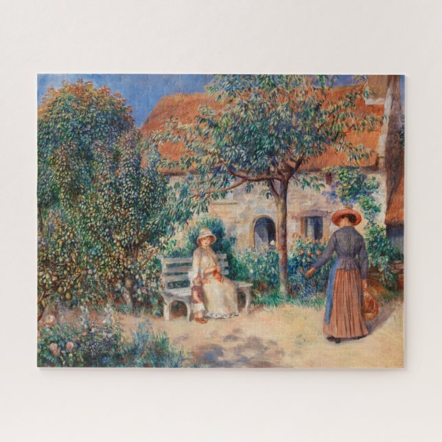 In Brittany by Renoir Impressionist Painting Jigsaw Puzzle (Horizontal)