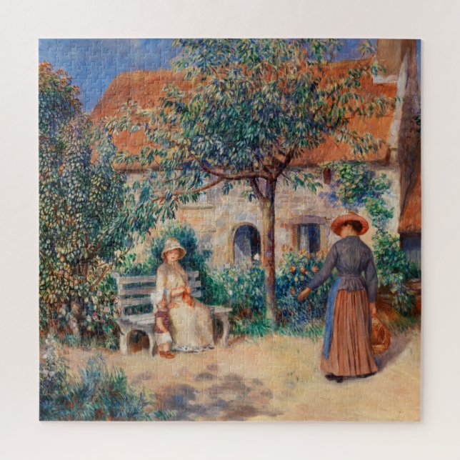 In Brittany by Renoir Impressionist Painting Jigsaw Puzzle (Vertical)