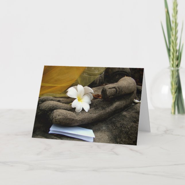 In Buddha's Hand Notecard (Front)