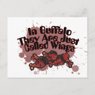 In Buffalo They are just called wings Postcard