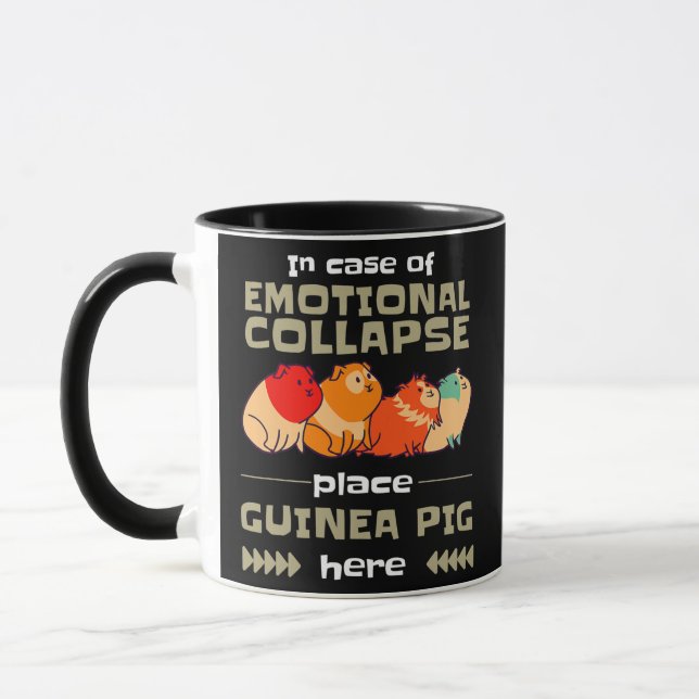 In Case Of Emotional Collapse Animal Guinea Pig  Mug (Left)