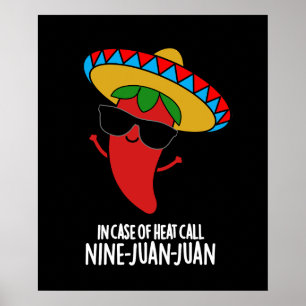 In Case Of Heat Call Nine Juan Juan Pun Dark BG Poster