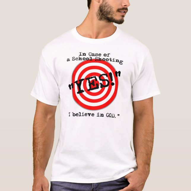In Case of School Shooting T-Shirt (Front)