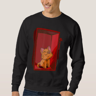 In Case of Unhappiness  Break Glass   Cat Kitten Sweatshirt