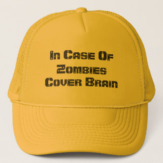 In Case Of Zombies, Cover Brain Trucker Hat