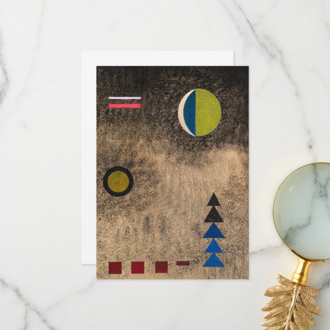 In Casual Black by Wassily Kandinsky Thank You Card (Front/Back In Situ)