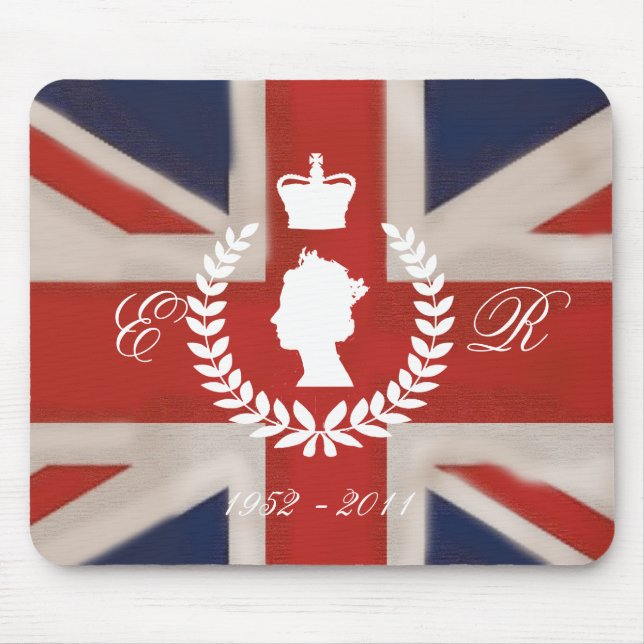 In Celebration of HM QE2 Diamond Jubilee Mouse Pad (Front)