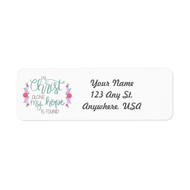 In Christ Alone Address Labels (Front)