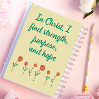 In Christ I Find Strength Christian Planner