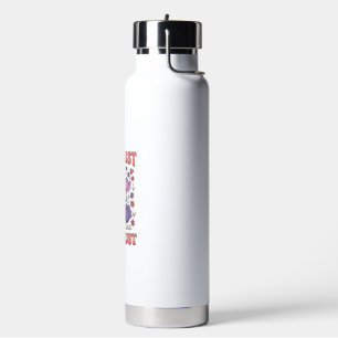 In Christ We Trust Floral Christian Vector Design_ Water Bottle