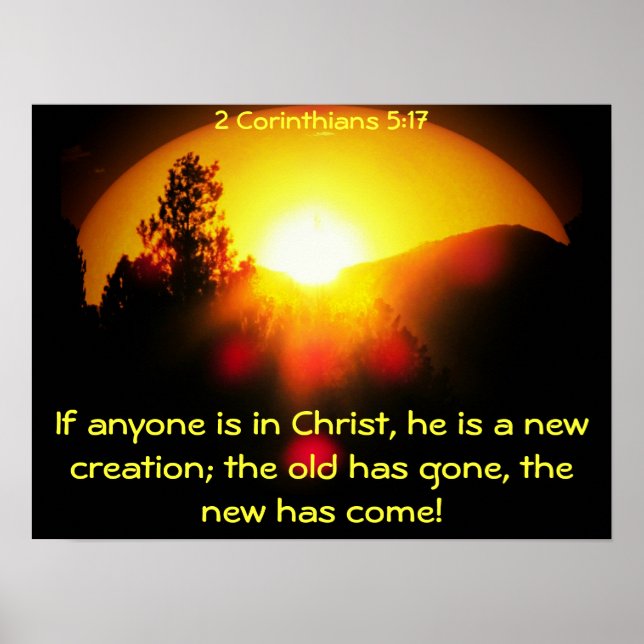 In Christ you are a New Creation Poster (Front)