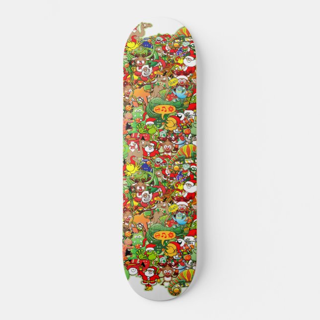 In Christmas melt into the crowd and enjoy it Skateboard (Front)