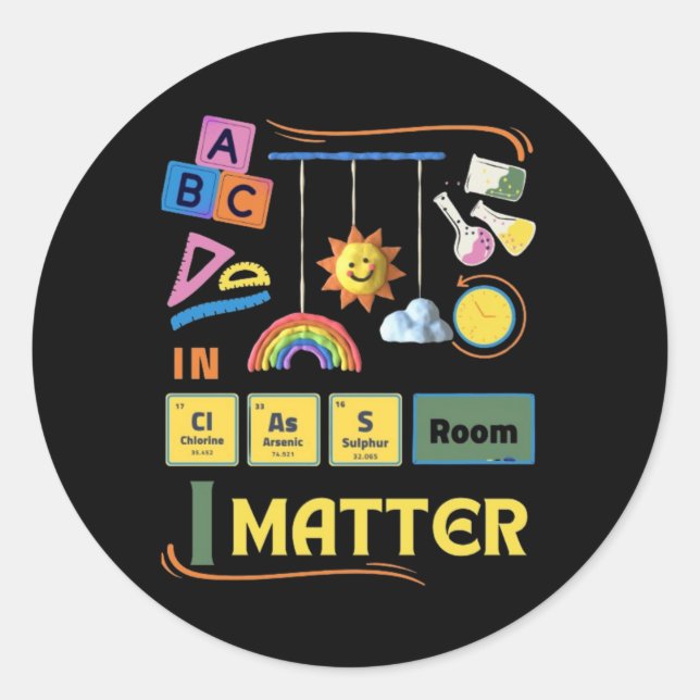 In Clroom I Teacher Sticker  (Front)