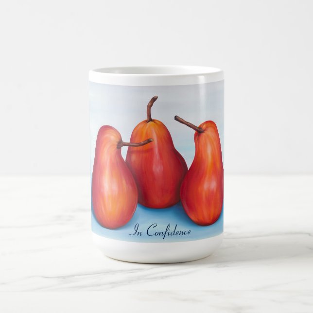 "In Confidence" Pear Mug (Center)