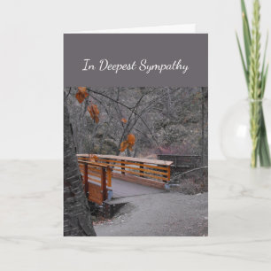 In Deepest Sympathy Help in Difficulty Bridge Card