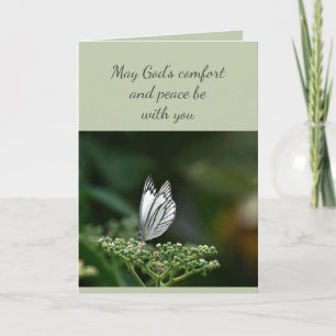 In Deepest Sympathy Help in Difficulty Butterfly C Card