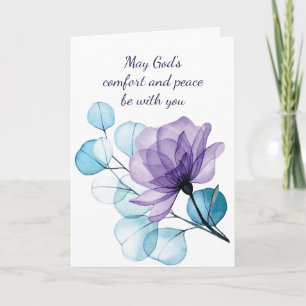 In Deepest Sympathy Help in Difficulty Flower Card