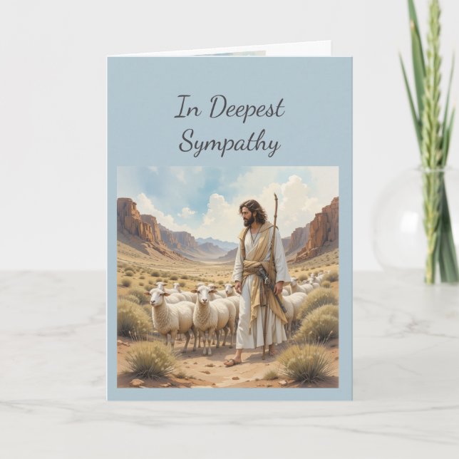 In Deepest Sympathy Lord is My Shepherd  Card (Front)