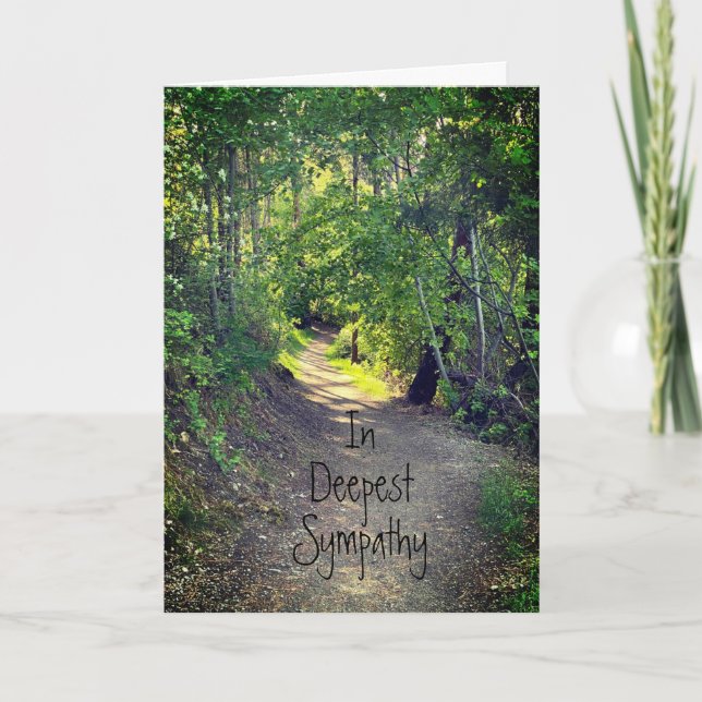 In Deepest Sympathy Path of Life Scripture Card (Front)