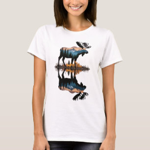 In der Ruhe der Natur: Elch am Wasser T-Shirt