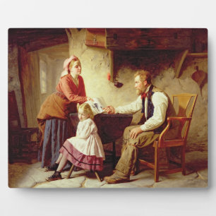 In Disgrace, 1875 (oil on canvas) Plaque