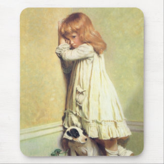 In Disgrace by Charles Burton Barber, Vintage Art Mouse Pad