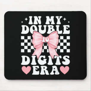 in Double Digits Era 10th Birthday Bow Girls Hello Mouse Pad