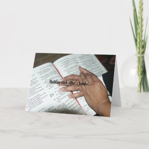 In each other's hands card