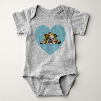 in English Bulldogge Bully Baby Bodysuit