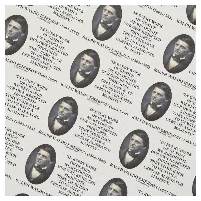 In Every Work Genius Own Rejected Thoughts Emerson Fabric (Swatch)