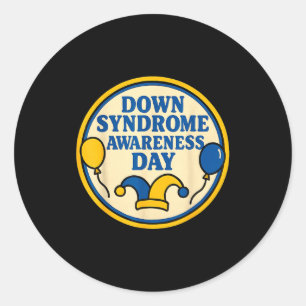 In extra chromosome era down syndrome awareness classic round sticker