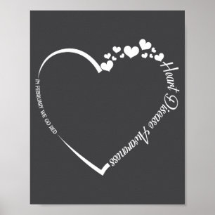 In February Red Heart Disease Awareness Poster