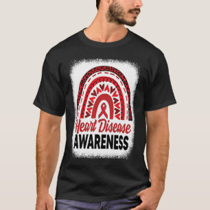 In February We Go Red Heart Disease Awareness Rain T-Shirt
