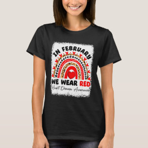 In February We Wear Heart Disease Awareness Day Bo T-Shirt