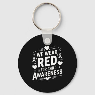 In February We Wear Red Chd Awareness Heart Diseas Key Ring